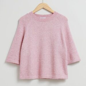 & Other Stories Blush Crew Neck Sweater